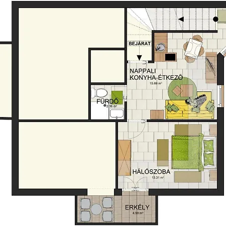 Nefelejcs Apartmanhaz Apartment Gyenesdias