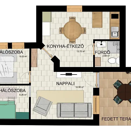 Apartamento Nefelejcs Gyenesdiás